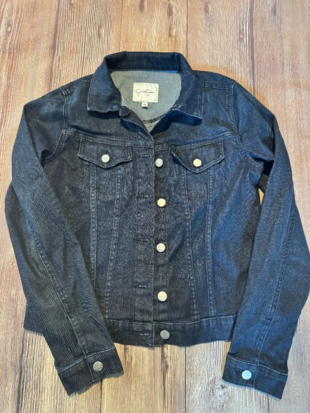 Jessica Simpson Dark Demin Jacket Size Medium EUC